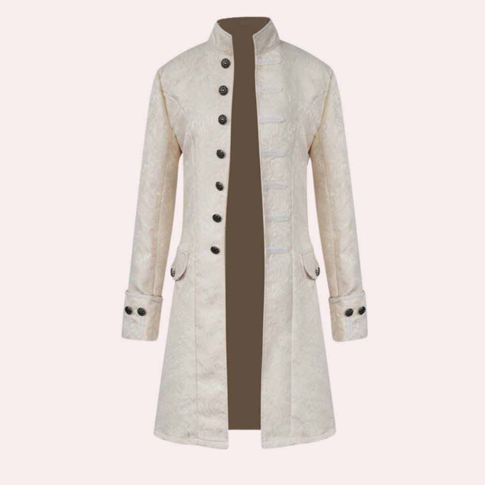 Lisslune | Luxurious Long Coat in Vintage Style for Men