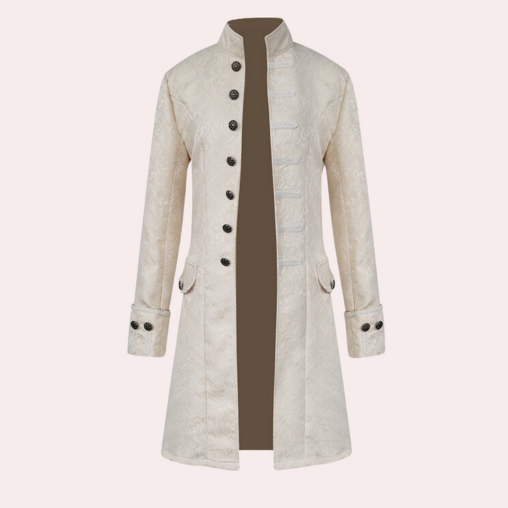 Lisslune | Luxurious Long Coat in Vintage Style for Men