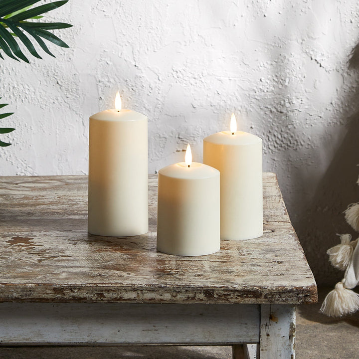 Lisslune | TruGlow LED Outdoor Candle Trio with Remote Control