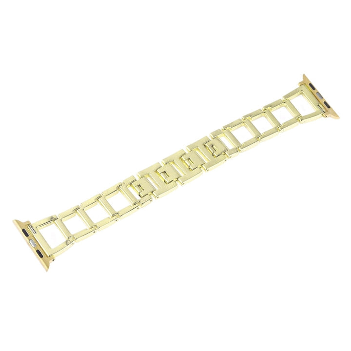 Lisslune | Colorful Diamond Stainless Steel Watch Band for Apple Watch Series 10 42mm / 9&8&7 41mm / SE 3&SE 2&6&SE&5&4 40mm / 3&2&1 38mm (Gold)
