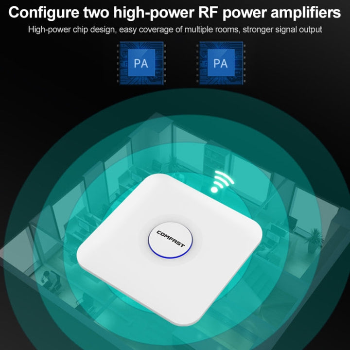 Lisslune | COMFAST CF-E375AC 1300Mbps Dual Band Wireless Indoor Ceiling AP 2.4G+5.8GHz WiFi Access Point
