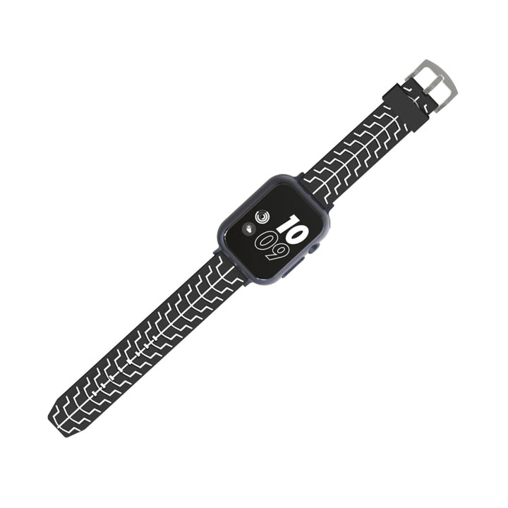 Lisslune | For Apple Watch Series 3 & 2 & 1 38mm Fashion Herringbone Pattern Silicone Watch Band (Black+White)