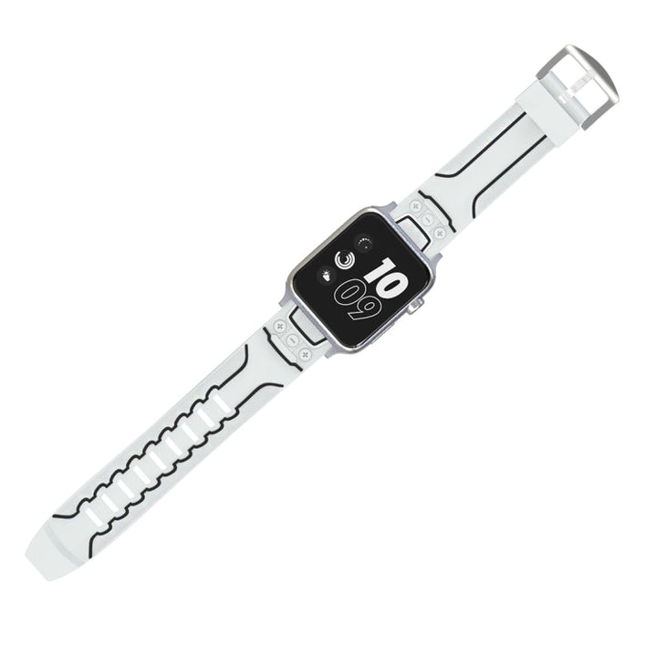 Lisslune | For Apple Watch Series 3 & 2 & 1 38mm Fashion Electrocardiogram Pattern Silicone Watch Band (White)
