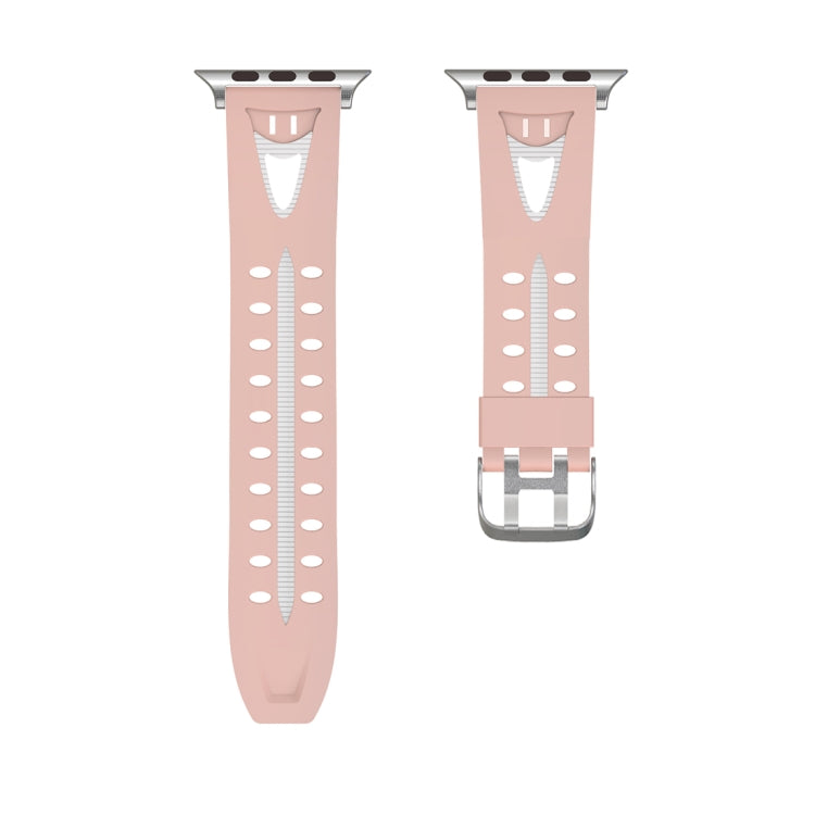 Lisslune | For Apple Watch Series 3 & 2 & 1 42mm Fashion Smiling Face Pattern Silicone Watch Band (Pink)