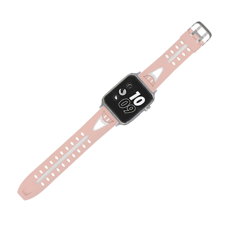 Lisslune | For Apple Watch Series 3 & 2 & 1 42mm Fashion Smiling Face Pattern Silicone Watch Band (Pink)
