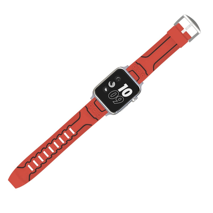 Lisslune | For Apple Watch Series 3 & 2 & 1 42mm Fashion Electrocardiogram Pattern Silicone Watch Band (Red)