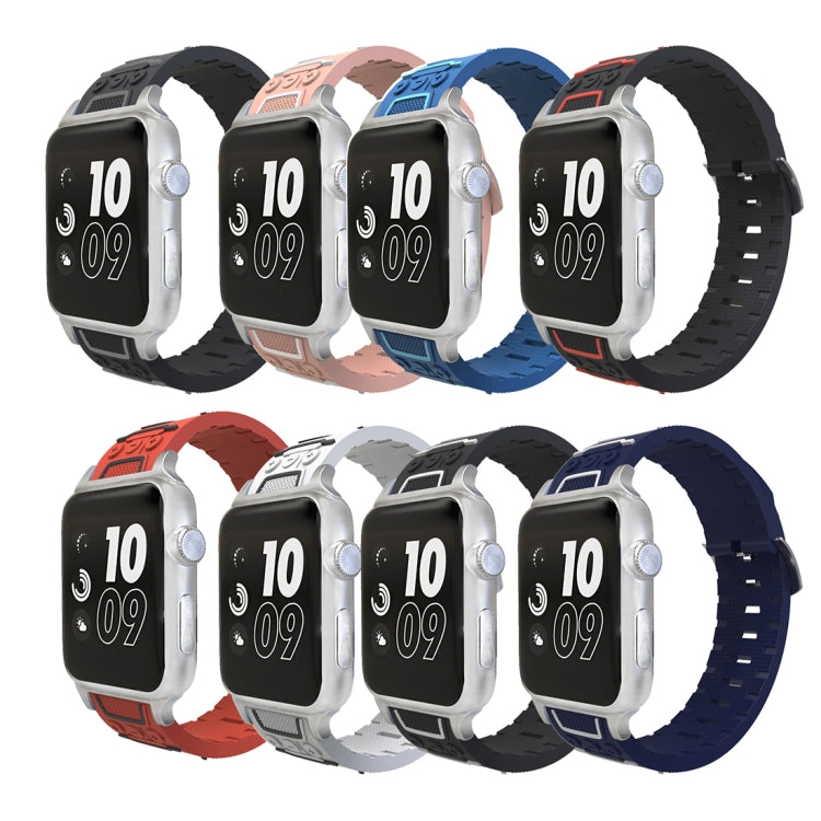 Lisslune | For Apple Watch Series 3 & 2 & 1 42mm Fashion Electrocardiogram Pattern Silicone Watch Strap (White)