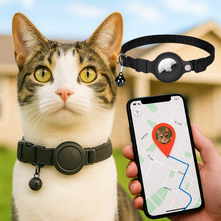 Lisslune | Cat GPS Tracker Collar | Quick Release Closure, Reflective Design & Durable for Outdoor Safety Adventures