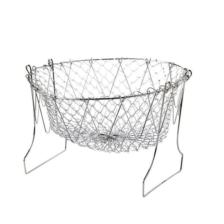 Lisslune | Stainless Steel Retractable Strainer Cooking Basket