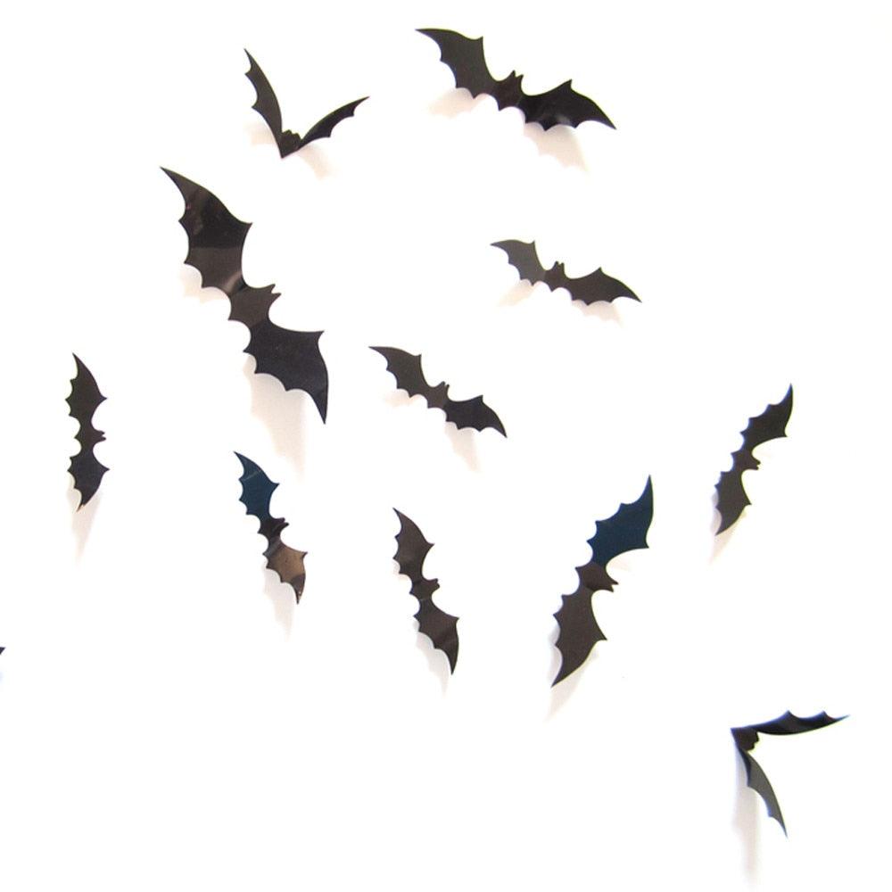 Lisslune | Chic Halloween Bat PVC Wall Decoration Sticker Collection