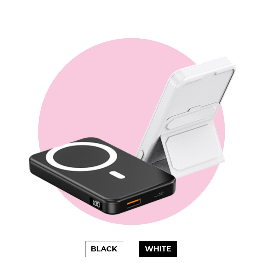 Lisslune | Wireless Power Bank for Phone - 10K mAh Magnetic Portable Charger
