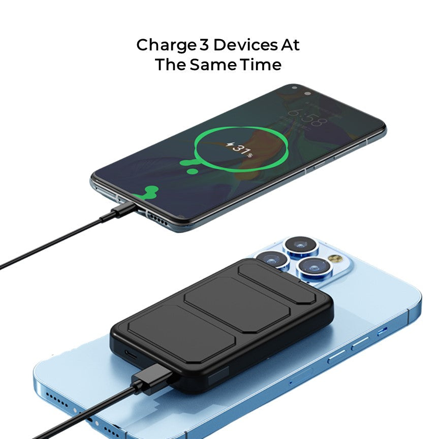 Lisslune | Wireless Power Bank for Phone - 10K mAh Magnetic Portable Charger