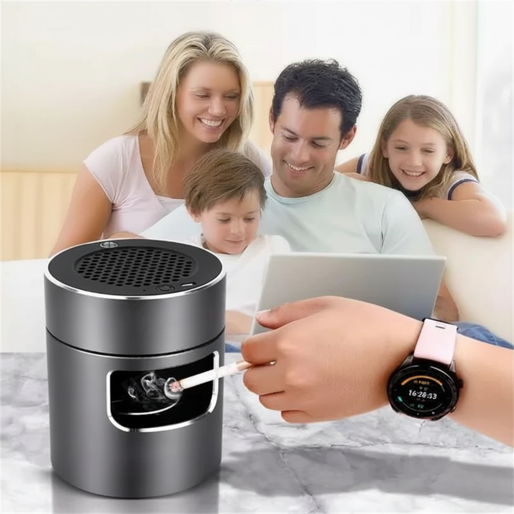 Lisslune | USB-powered Ashtray with HEPA Filter & Ionizer