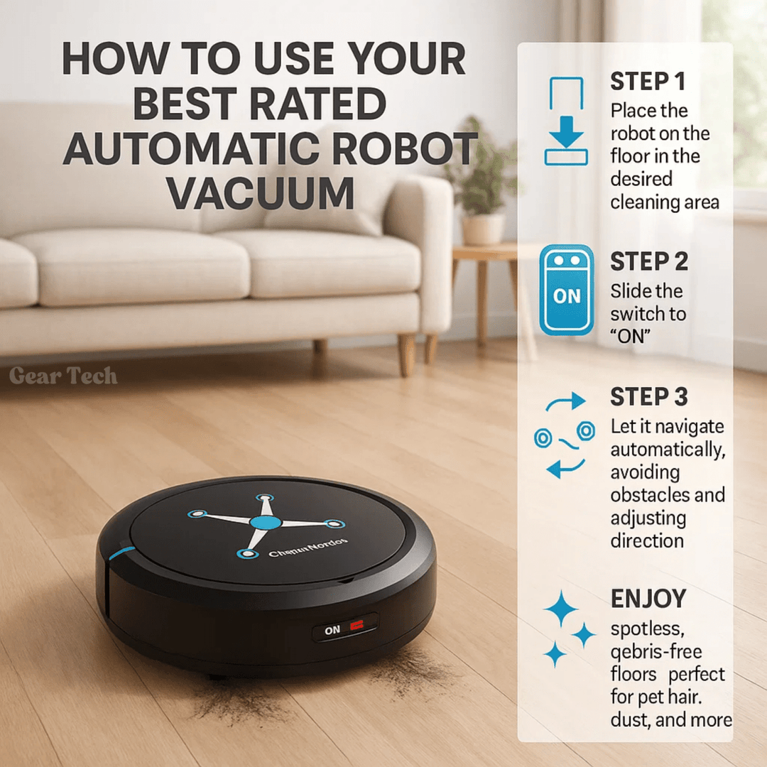 Lisslune | Suction & Mop Robot for Effortless Floor Cleaning