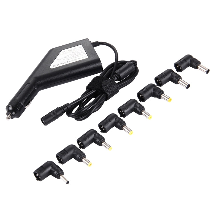 Lisslune | Laptop Notebook Power 90W Universal Car Charger with 8 Power Adapters & 1 USB Port for Samsung, Sony, Asus, Acer, IBM, HP, Lenovo (Black)