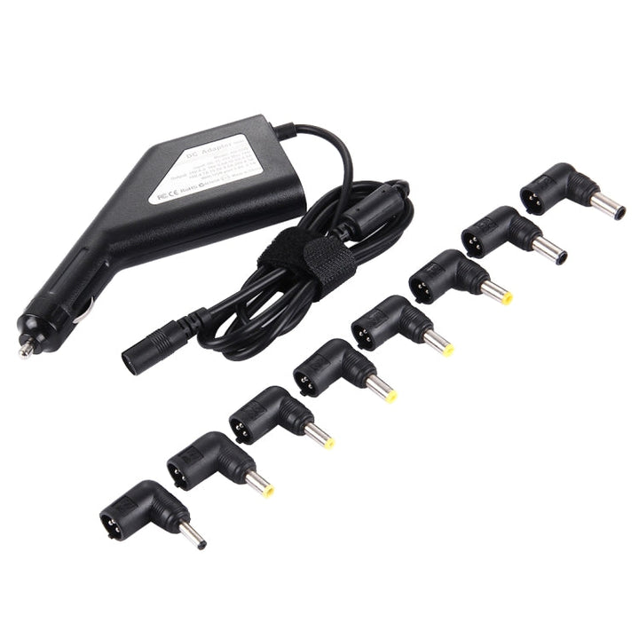 Lisslune | Laptop Notebook Power 90W Universal Car Charger with 8 Power Adapters & 1 USB Port for Samsung, Sony, Asus, Acer, IBM, HP, Lenovo (Black)