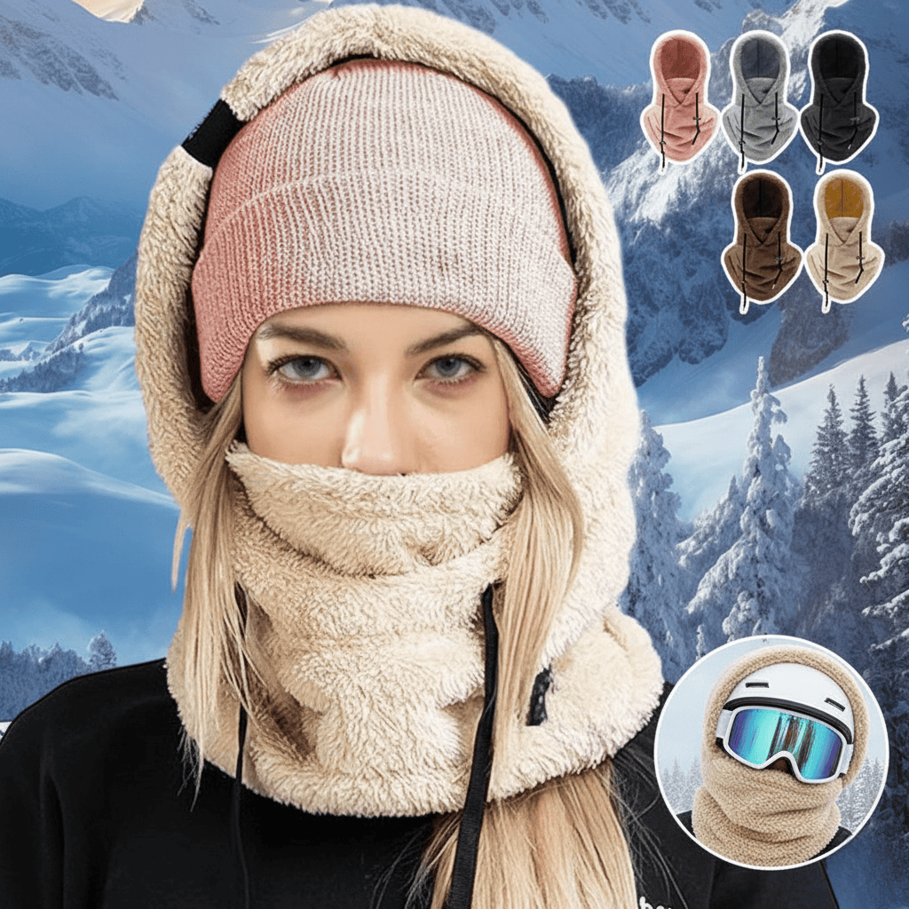 Lisslune | 3-in-1 Winter cap for warmth & comfort