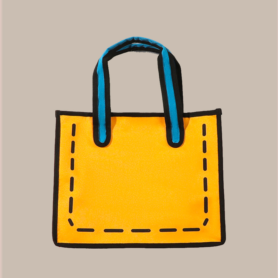 Lisslune | Comic Book Canvas Tote Bag