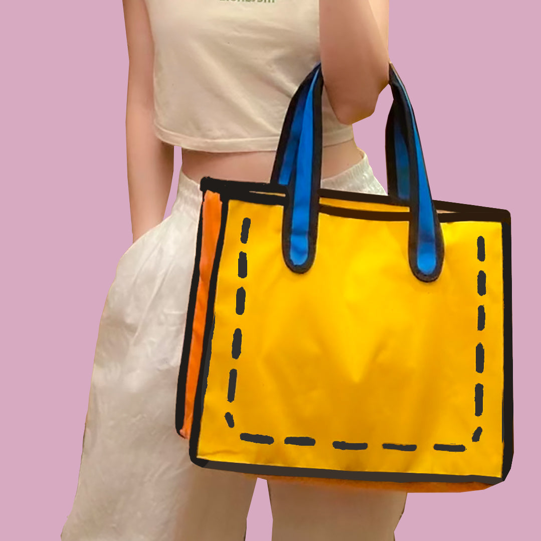 Lisslune | Comic Book Canvas Tote Bag