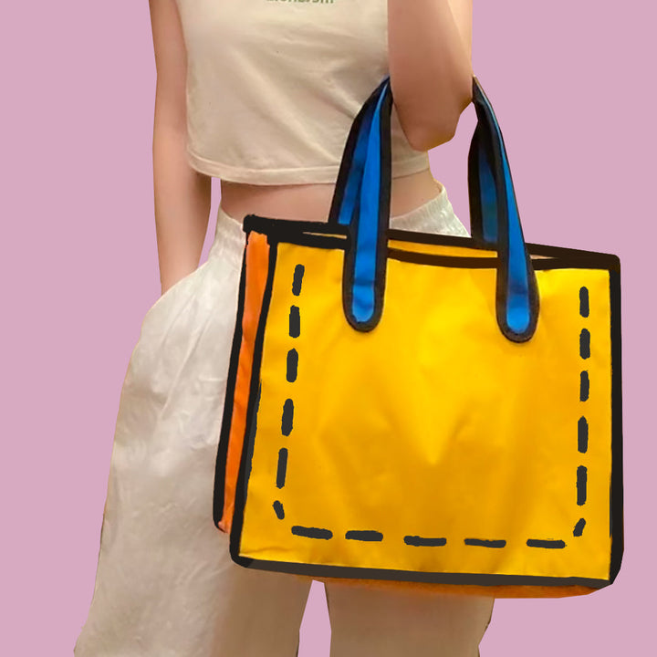 Lisslune | Comic Book Canvas Tote Bag