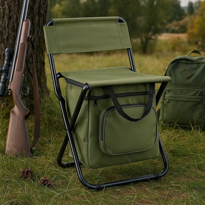 Lisslune | Folding chair with integrated cooler bag for outdoor adventures