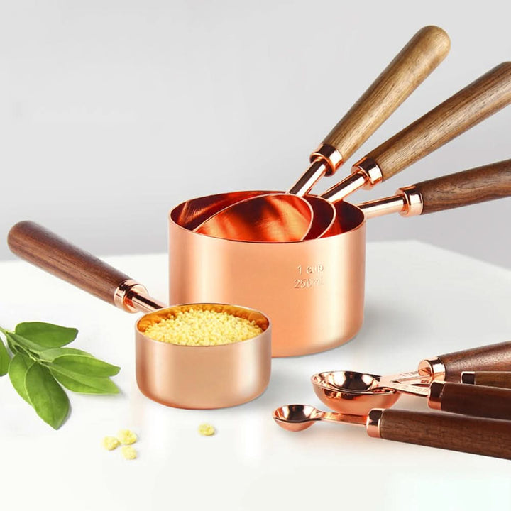 Lisslune | Modern copper-coated measuring set
