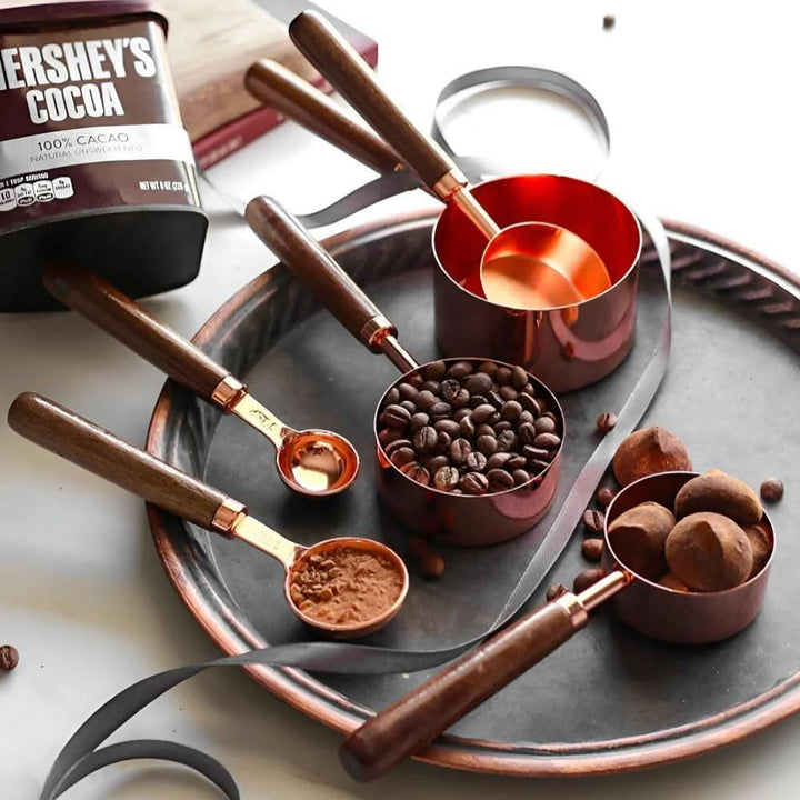 Lisslune | Modern copper-coated measuring set