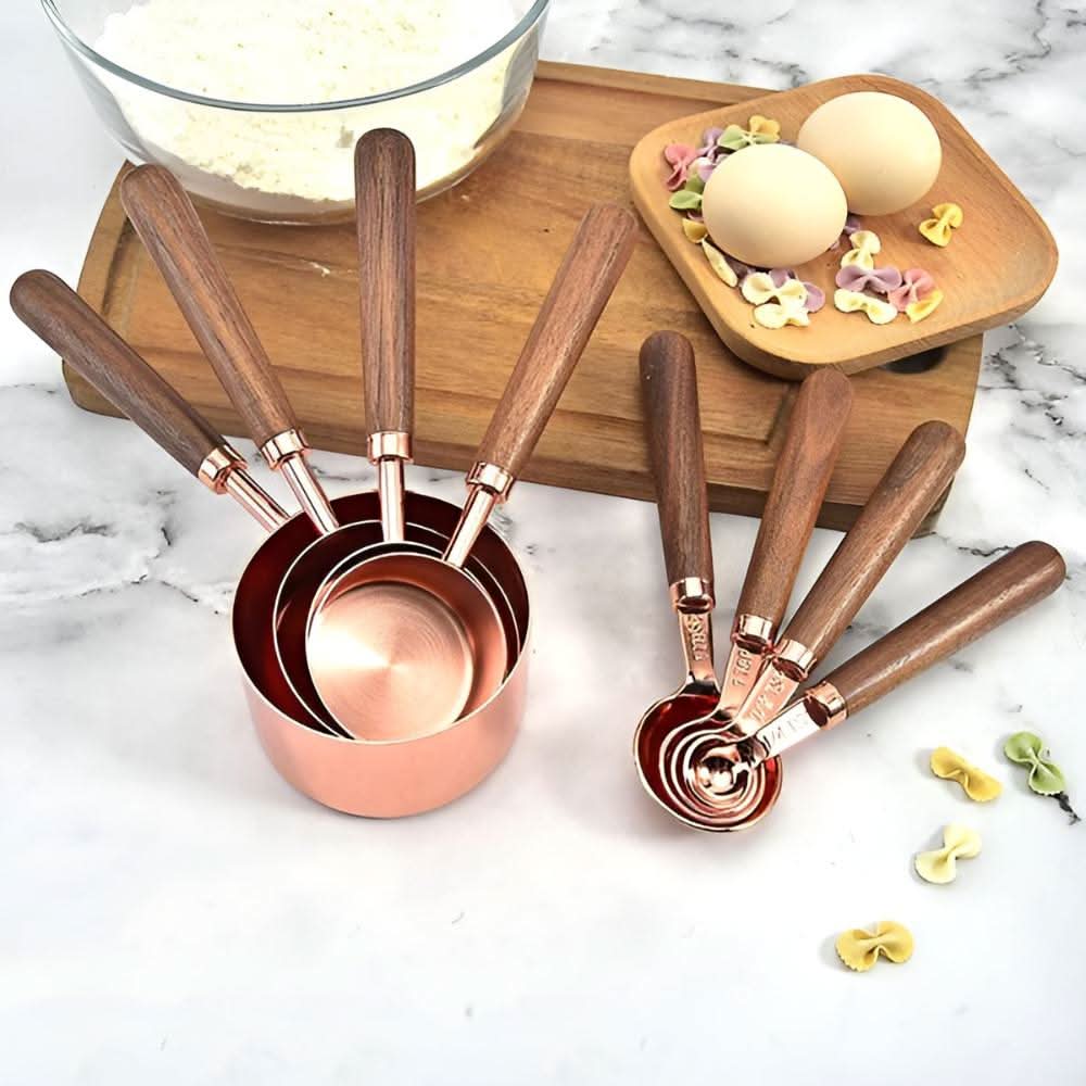 Lisslune | Modern copper-coated measuring set