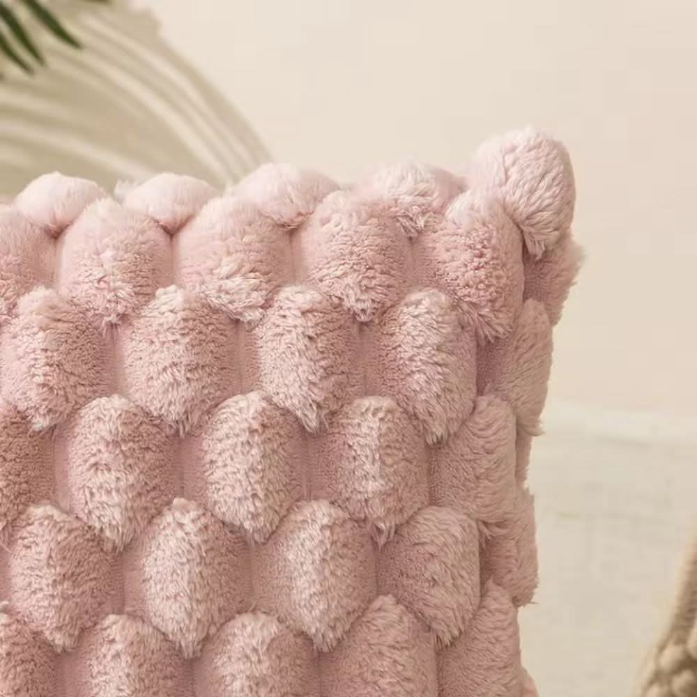Lisslune | Cushion cover made of cotton blend with fluffy 3D feel