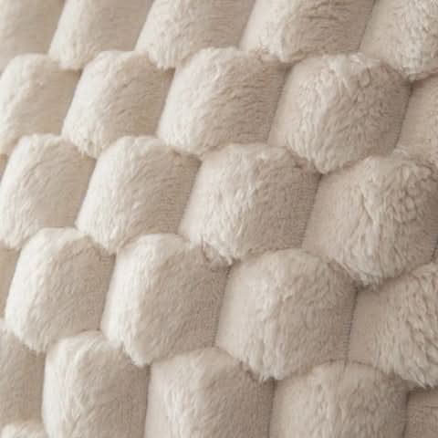 Lisslune | Cushion cover made of cotton blend with fluffy 3D feel