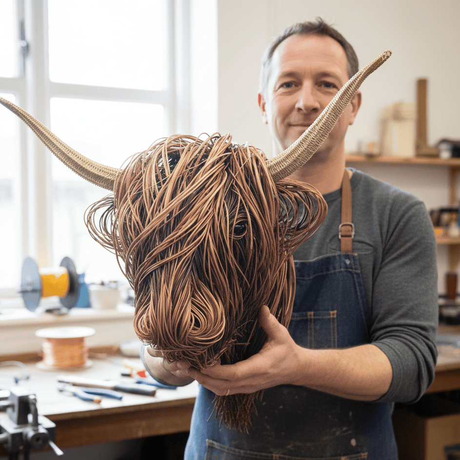 Lisslune | Unique cow head wall decor for living spaces