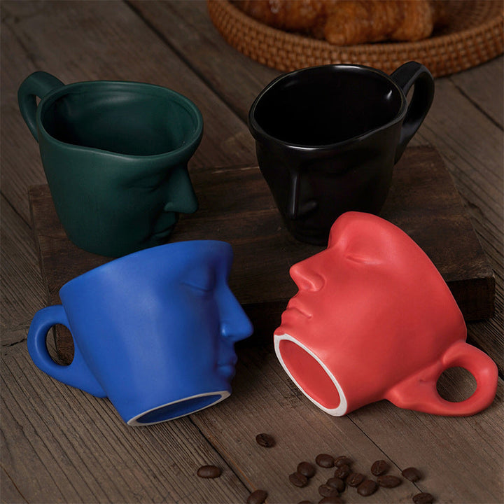 Lisslune | Kyssnades Face ceramic coffee mug