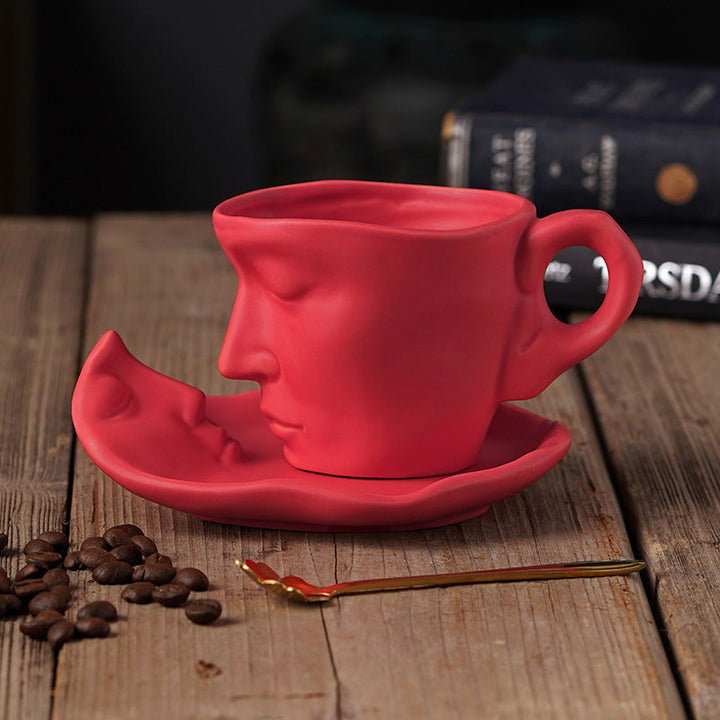 Lisslune | Kyssnades Face ceramic coffee mug
