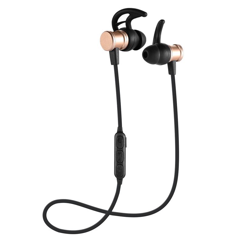 Lisslune | Bluetooth headphones, stereo in-ear earphones, secure fit for sports, gym, travel (waterproof, noise cancelling mic)