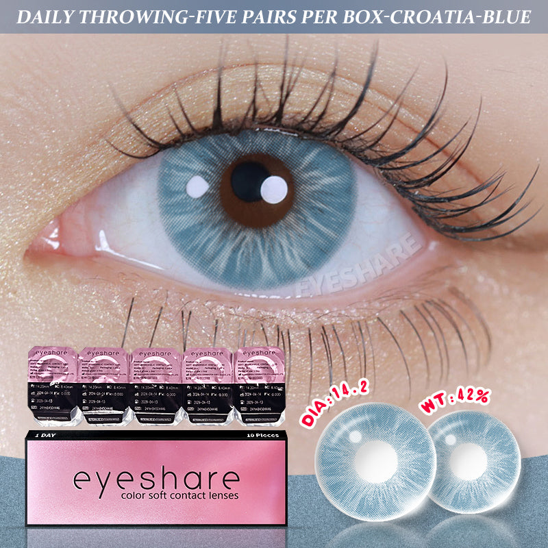 Rynx Croatia Blue 1 Day Use I 14.2mm, 10 Pieces=5 Pairs