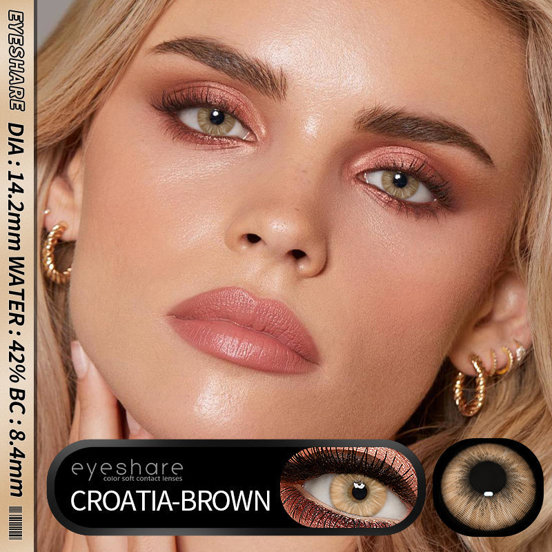 Rynx Croatia Brown 1 Day Use I 14.2mm, 10 pieces=5 pairs