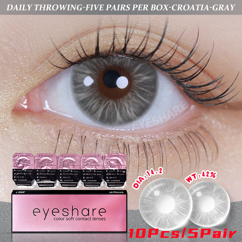 Rynx Croatia Gray 1 Day Use I 14.2mm, 10 Pieces = 5 Pairs
