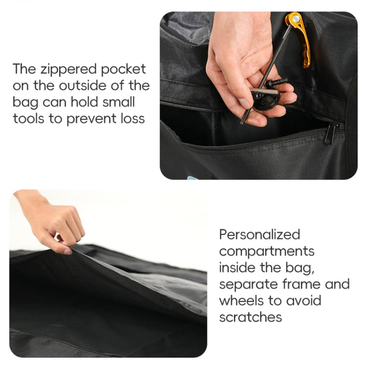 Lisslune | Bicycle Loading Bag Portable Strong Bicycle Loading Package Bike Bag for 26-29 Inch Bicycle