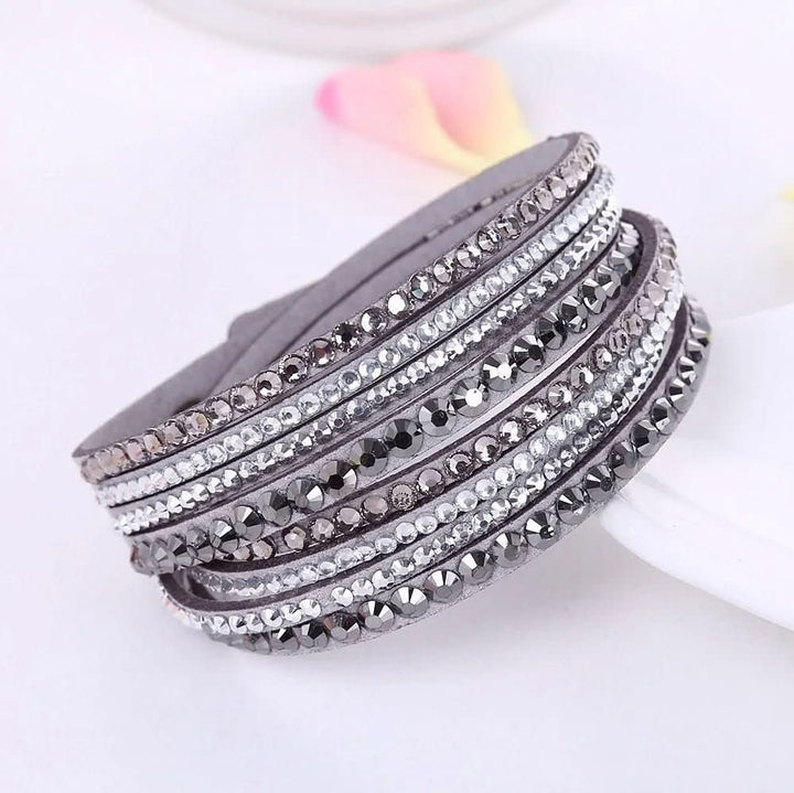 Lisslune | Elegant Wrap Bracelet with Crystals for Women
