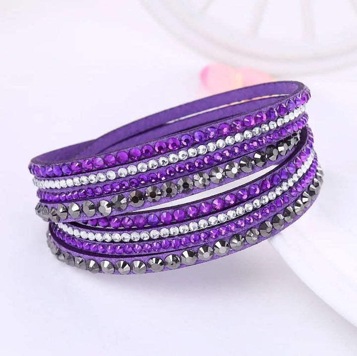 Lisslune | Elegant Wrap Bracelet with Crystals for Women
