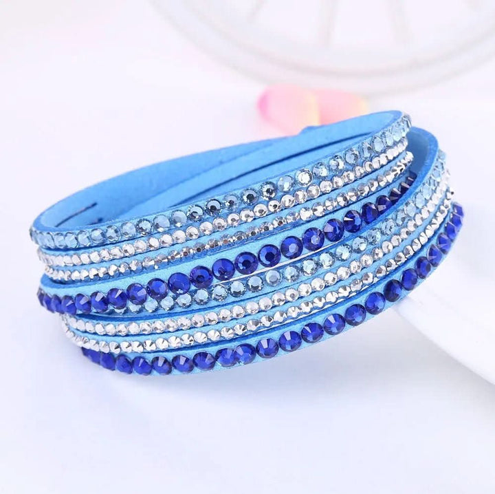 Lisslune | Elegant Wrap Bracelet with Crystals for Women