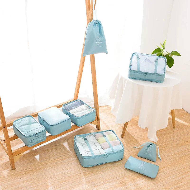 Lisslune | Easy-Pack Travel Cubes | 8-Piece Set for Organized Packing & Hassle-Free Travel