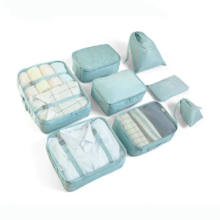 Lisslune | Easy-Pack Travel Cubes | 8-Piece Set for Organized Packing & Hassle-Free Travel