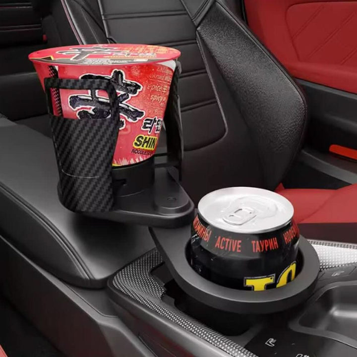 Lisslune | 2-in-1 Car Drink Holder with Rotation Function & Telescopic Fixation