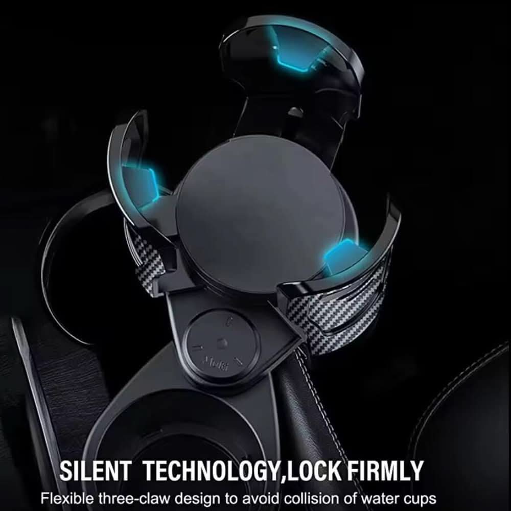 Lisslune | 2-in-1 Car Drink Holder with Rotation Function & Telescopic Fixation