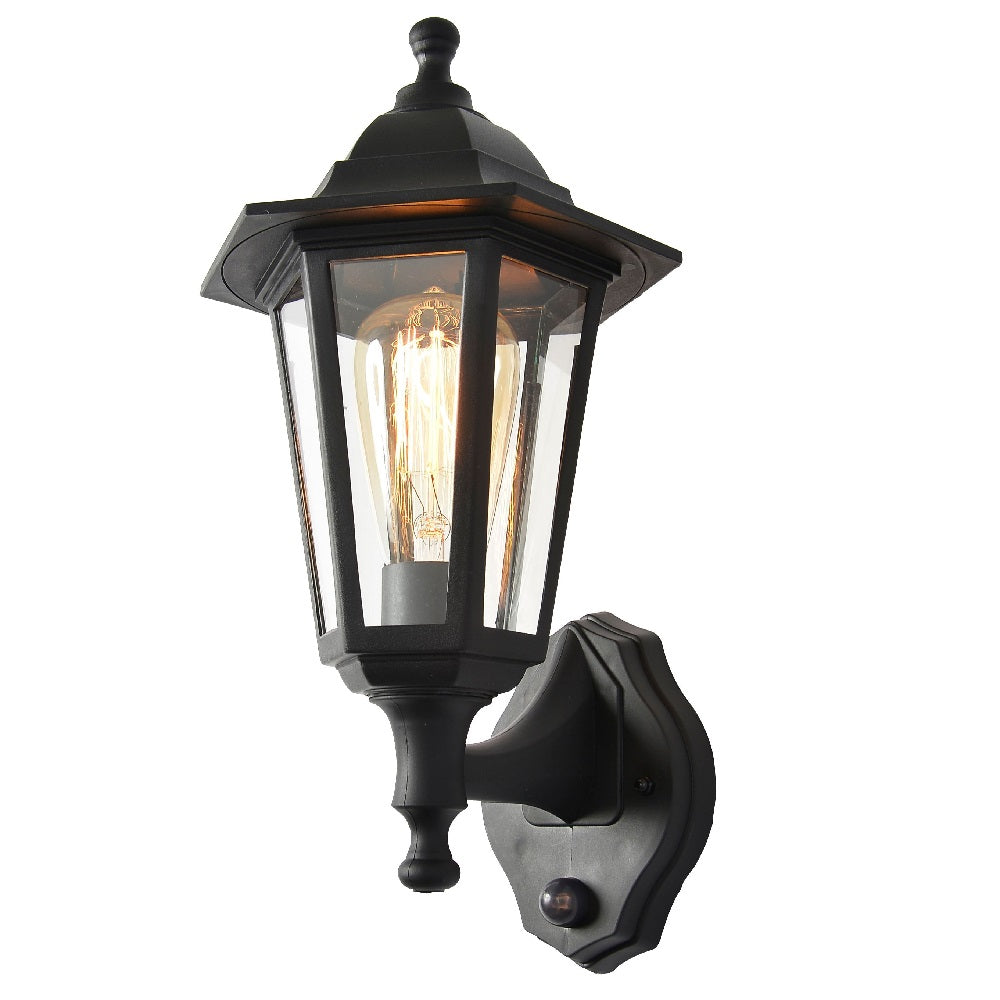 Lisslune | Black Outdoor Vintage Hanging Lamp with PIR