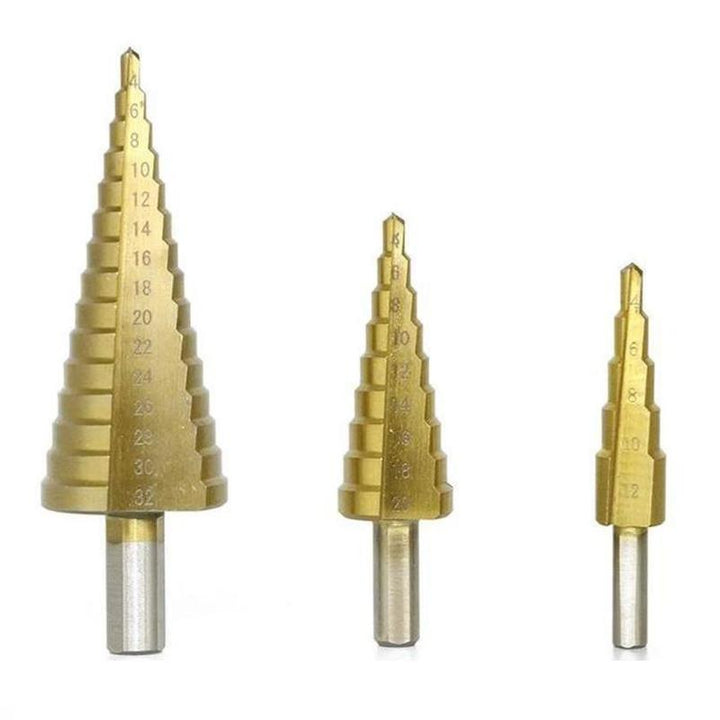 Lisslune | Titanium Step Drill (3 Pieces)