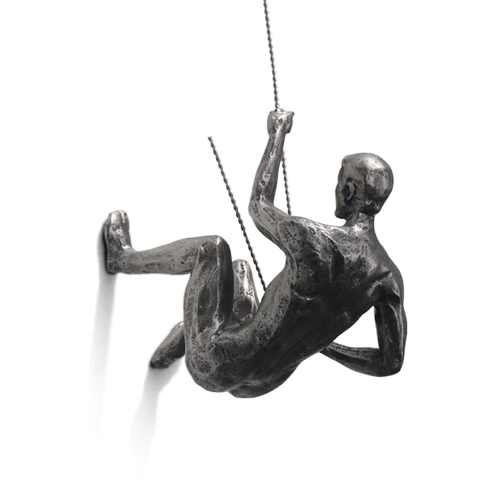 Lisslune | CraftedClimb Climbing Figures Wall Decoration – Inspiring Wall Art of Resin and Iron