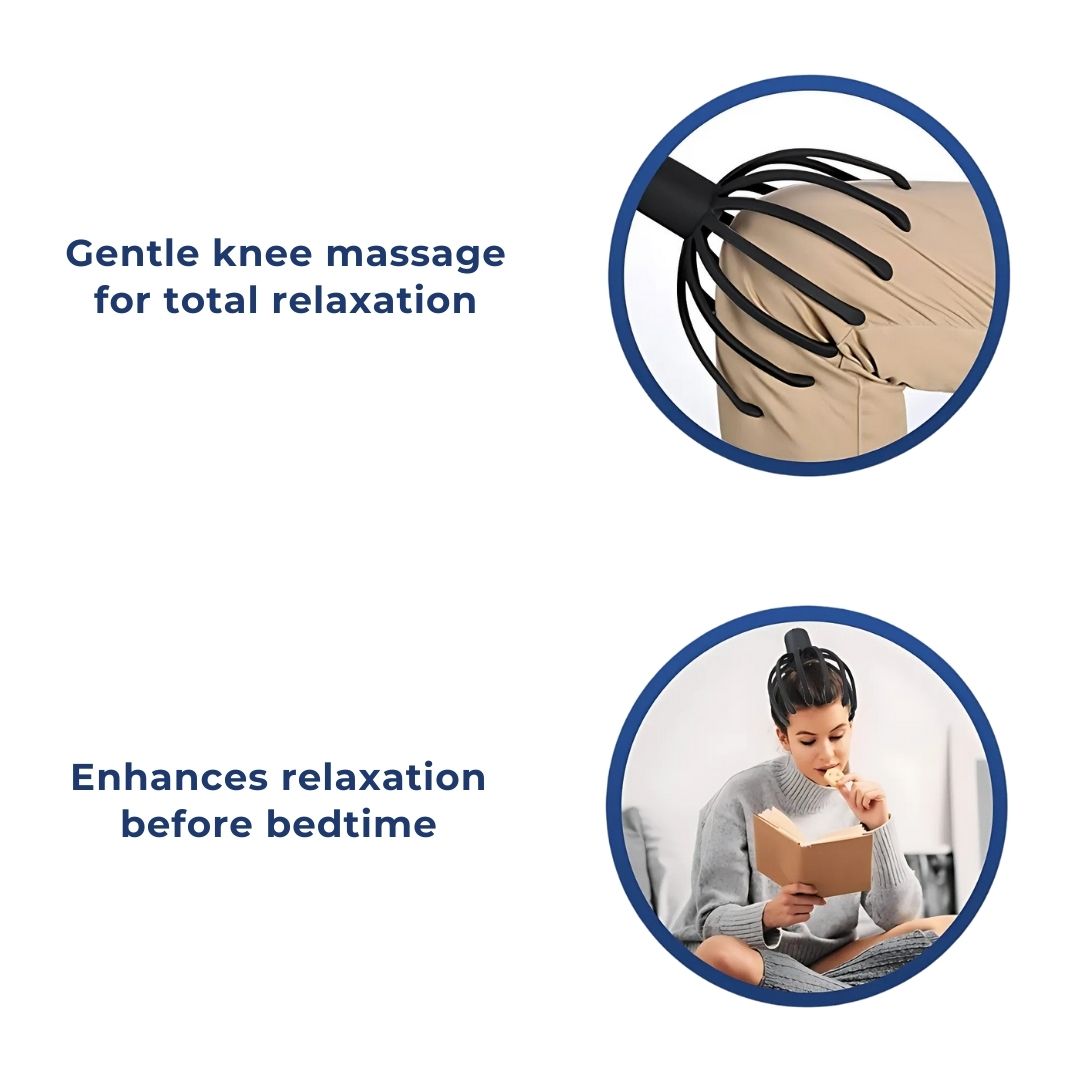 Lisslune | Smart Electric Octopus Head Massager Machine for Scalp Massage, Stress Relief, Improved Sleep & Multi-Directional Vibration