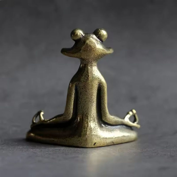 Lisslune | Calm Lotus Frog Miniature Figurine
